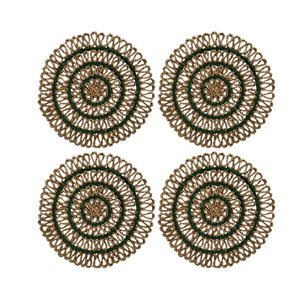 Rustic Charm Seagrass <b>Placemat</b>, Floral Shaped <b>Placemats</b> <b>For</b> <b>Christmas</b> Party Decor Table Top Decor Wholesale From Vietnam - Product Image 2