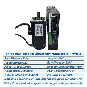 Động cơ <span class=keywords><strong>servo</strong></span> Kit 220V 400W phanh AC <span class=keywords><strong>servo</strong></span> <span class=keywords><strong>Motor</strong></span> 1.27n. M 2.5A 3000-6000rpm động cơ <span class=keywords><strong>servo</strong></span> với trình điều khiển - Product Image 2