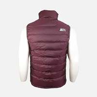 Veste demi-rembourrée réversible pour homme Navigate, rougeâtre, imperméable, super chaude, légère, en nylon, grande taille, pour les aventures en plein air