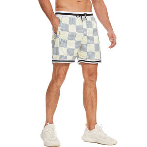 Pakistán hizo nuevos pantalones cortos de baloncesto cómodos de moda deportes Casual transpirable secado rápido Fitness malla pantalones cortos para hombres - Product Image 4