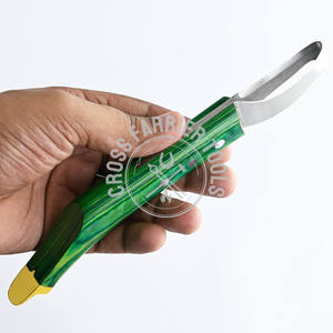 Las mejores herramientas herradoras, juego de cuchillos para pezuña de caballo, cuchillo de bucle clásico con tapa de latón, agarre ergonómico, cuchillo para pezuña con hoja de bucle para abscesos - Product Image 1