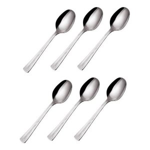 Juego de Cucharas de Café de Acero Inoxidable ELITE de 6 Piezas, 11.6 cm, Cromado Pulido CVL100C6 - Product Image 1