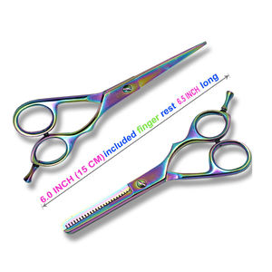 Tijeras de Peluquería Profesionales de Acero Inoxidable 4Cr13, Rectas, con Filo Afilado, Ligeras, para Cortes Precisos y Limpios - Product Image 6