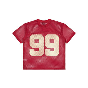 Camiseta Deportiva Personalizada 2026, de Malla, Holgada, de Secado Rápido, Estilo Jersey de Fútbol, Cuello Cuadrado, Informal, Tejida, Sublimada - Product Image 5