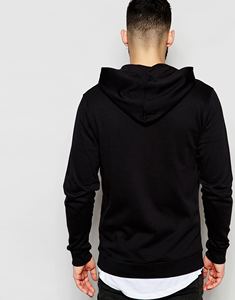 Sudadera con Capucha de Invierno para Hombre, Estilo Urbano, con Cremallera, Bolsillos Laterales, Multicolor, para Uso en Exteriores, Técnica de Teñido Liso, Básica, Mezcla de Algodón - Product Image 2