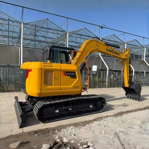 Meilleur prix pour une excavatrice sur chenilles 9075F jaune, machine de terrassement hydraulique compacte, équipement de construction - Product Image 1