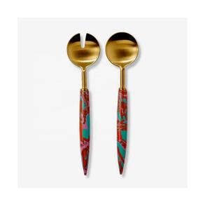 Serveur de salade en métal exclusif, nouveau Look, nouveau Look, serveur de salade, ustensiles de cuisine, derniers couverts en métal, nouveau Design - Product Image 6