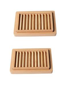 Jabonera de Bambú Hecha a Mano Moderna para Baño, Bandeja para Jabón Natural, Ecológica, Duradera y Antideslizante - Product Image 2