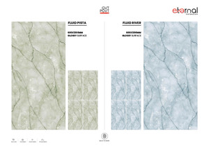 Carreaux en porcelaine grand format premium 600x1200 mm, surface brillante inspirée de l'onyx, luxe pour murs et sols, épaisseur 8 mm/9 mm, <0,05 % d'eau - Product Image 4