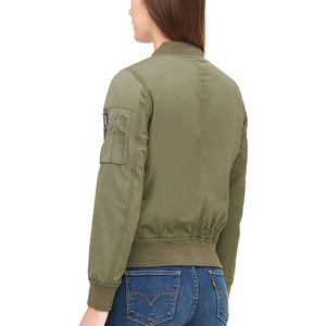 Suministro directo de fábrica, chaqueta de temporada de invierno personalizable profesional para mujer, forro de algodón de tela satinada, soporte transpirable sólido - Product Image 4