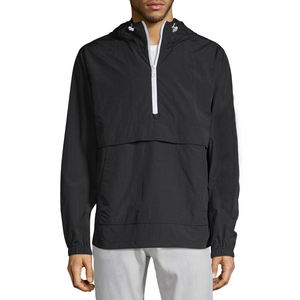 Chaqueta Cortavientos Deportiva Personalizada para Hombre, con Cierre de Cremallera de un Cuarto, Capucha Impermeable, Chaqueta Cortavientos Tejida para Equipo, Unisex - Product Image 3