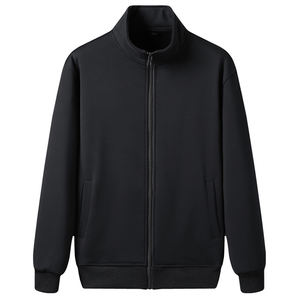 Sudadera de Forro Polar con Cuello Alto y Cremallera Completa para Hombre, con Logotipo Bordado Personalizado de Alta Calidad, 100% Algodón, Secado Rápido, Transpirable para Invierno - Product Image 1