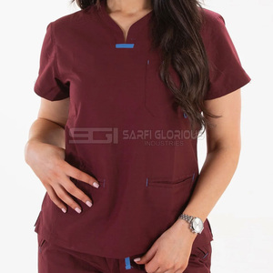 ชุดยูนิฟอร์มพยาบาลแบบใหม่ ดีไซน์ทันสมัย ราคาขายส่ง ผลิตในปากีสถาน รับผลิตตามแบบที่ต้องการ - Product Image 1