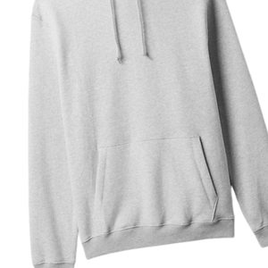 Sweat à capuche uni gris clair pour hommes Streetwear pull surdimensionné sweat polaire décontracté haut à capuche en coton doux tenues d'hiver chaudes - Product Image 3