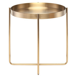 Stainless steel <b>side</b> <b>table</b> <b>gold</b> luxury design hot selling for bedroom living room office restaurant kitchen home bulk quantity - Product Image 1