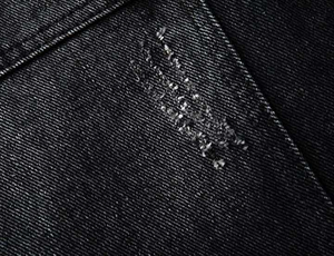 Gilet en jean court décontracté pour femme en élasthanne/polyester, veste en coton respirant écologique pour l'automne, broderie de badge personnalisée - Product Image 6