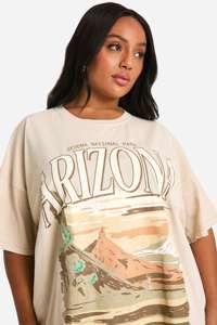 Venta al por mayor de diseño personalizado Arizona lavado camisetas de gran tamaño para las mujeres de piedra más camisetas ecológicas hechas en Pakistán - Product Image 3