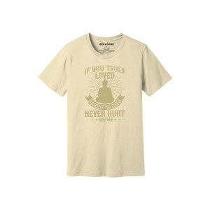T-shirt 100% coton avec impression de thèmes de bouddha Style décontracté 12 options de couleur 160-180 Placement de conception personnalisable GSM lourd - Product Image 1