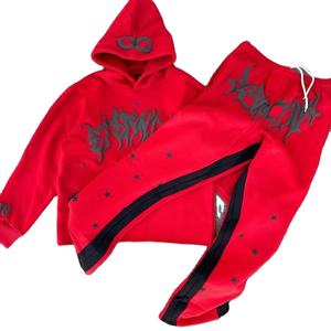 ชุดวอร์มปักลายสำหรับผู้ชายผ้าฝ้ายน้ำหนักเบาระบายอากาศได้ดีสวมใส่สบายกันรอยยับไม่ยับ100% - Product Image 1