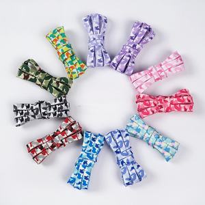 Wholesale 8mm Flat Camo <b>Shoelaces</b> Polyester Sport Shoe Laces with Heat Transfer Printed Camouflage Designs - Product Image 1