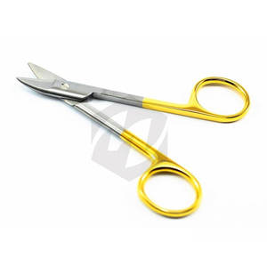 Corona Dental abeja tijeras Acero inoxidable chapado en oro mango quirúrgico ortodoncia instrumentos médicos - Product Image 1