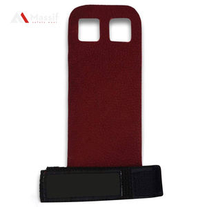 Guantes de gimnasio más vendidos para levantamiento de pesas Powerlifting Forro de textura de fibra de carbono 3 agujeros Empuñaduras de entrenamiento Entrenamiento superior - Product Image 3