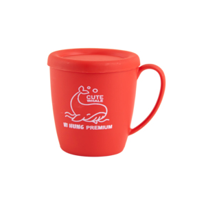 Dustproof Covered <b>Plastic</b> Mug with Lid Reusable Colorful Kids <b>Drinking</b> <b>Cup</b> Handle Water Tea Mug Family Kitchen Dining - Product Image 5