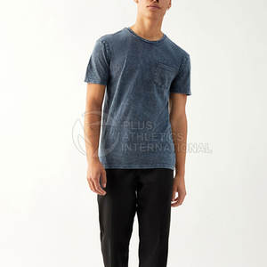 เสื้อยืดสกรีนลายแอซิดสำหรับผู้ชายโอเวอร์ไซส์ผ้าฝ้ายฟอกสีแบบวินเทจ - Product Image 4