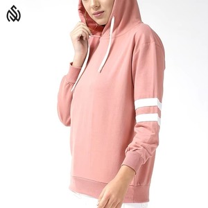 Sudadera con capucha de algodón de manga larga para mujer al mejor precio, ropa de invierno de secado rápido con diseño sólido, sudaderas con capucha de mujer de tamaño estampado personalizado - Product Image 6