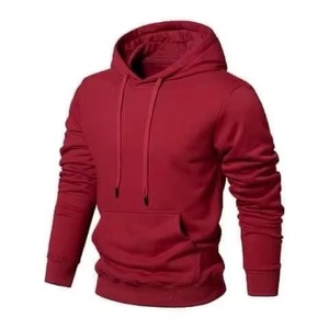 Sweat-shirt à capuche bleu royal pour homme, coupe classique, couleur unie, décontracté, avec poche avant, pour l'automne - Product Image 5