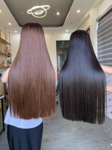 Extensions de cheveux humains vietnamiens de haute qualité, tissées à la machine, lisses et raides comme des baguettes, provenant de plusieurs donneurs, prix d'usine - Product Image 1