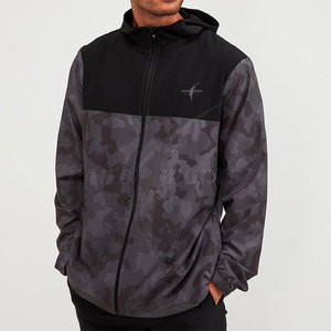 Veste coupe-vent légère en toile avec col montant et capuche, coupe-vent tendance personnalisable avec logo sur mesure, hiver - Product Image 1
