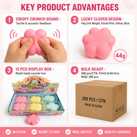 Jouets Squishy Southpeak Trèfle Croustillant, Jouets Sensoriels Anti-Stress à Presser, Vente en Gros, Fabrication OEM WS