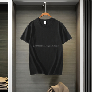 T-shirts unis pour hommes et femmes sérigraphie personnalisée 100% coton bleu noir blanc t-shirt personnalisable - Product Image 5