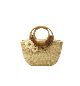 Pochette d'enveloppe de paille de Pom Pom de Culture de mode pour femmes, pochettes artisanat de paille en osier cadeau (0084587176063 WS) - Product Image 1