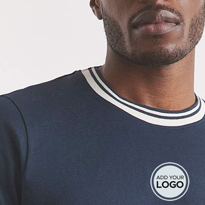 Camisetas unisex de lona Diseñe su propio logotipo Ringer Bella para hombre, camiseta de manga corta para entrenamiento, gimnasio, camiseta para correr - Product Image 6
