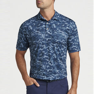 Polo de calidad superior con logotipo personalizado, Polo transpirable de talla grande para hombre con comodidad que absorbe la humedad, última venta al por mayor - Product Image 1