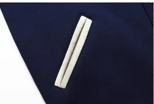 Venta al por mayor de ropa personalizada para hombres chaquetas universitarias Casual chaqueta deportiva Lisa barata de color sólido para hombres - Product Image 3