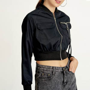 Chaqueta de cuero marrón de gran tamaño 90s Mujer Bomber de cuero genuino Chaqueta de gran tamaño Chaqueta de bombardero de mujer Ropa de calle de alta calidad - Product Image 3