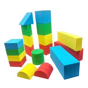 18 PCS 12cm không độc hại hỗn hợp màu sắc EVA bọt giáo dục Khối xây dựng thiết lập cho 5 đến 7 tuổi xây dựng đồ chơi - Product Image 5