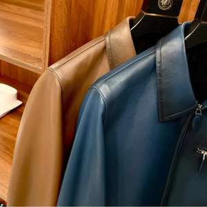 Nueva Llegada 2026 Chaqueta de Motociclista de Cuero Genuino Transpirable al por Mayor, Estilo Urbano, Casual, Vintage, con Cuello Alto a la Moda - Product Image 6