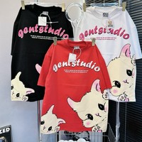 T-shirt de dessin animé pour femmes 2023 Esthétisme coton Mode Lavable Chacun Dans Poly Sac Fabriqué Au Vietnam Fabricant