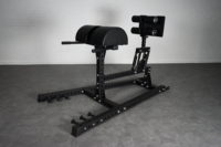 VIGFIT Banc de musculation professionnel réglable pour fessiers et ischio-jambiers, Appareil d'extension dorsale GHD, Station d'entraînement fonctionnelle pour le renforcement du tronc