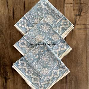 Hand Block Printed Placemat & Napkin - Buy Custom Printed Placemats,Hand Painted <b>Table</b> Cloth,Stock Hand Block <b>Place</b> <b>Mat</b> Napkin - Product Image 3