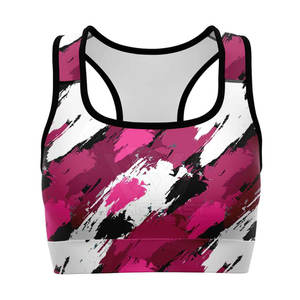 Sujetador Deportivo de Alta Calidad para Mujer, Tejido de Spandex/Nylon de Alta Sujeción, Último Diseño, Transpirable, de Secado Rápido, Servicio OEM - Product Image 1