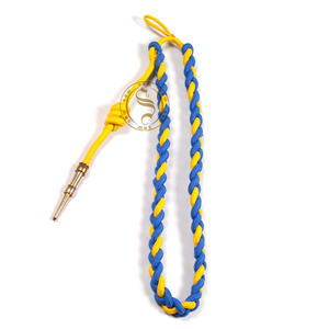 Meilleure qualité Premium personnalisé officier uniforme Aiguillettes soie filaire cordons d'épaule en laiton conseils Logo accessoire meilleure qualité - Product Image 1