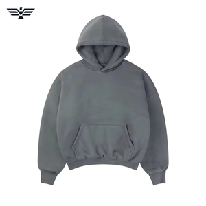 Sudadera con Capucha Unisex Extra Grande de Alta Calidad, 100% Algodón, Logotipo Personalizado, Tinte Liso, Transpirable, Ropa de Calle de Invierno, de Fábrica - Product Image 2