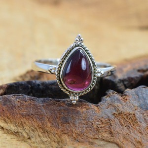 Anillo de Plata de Ley 925 con Ágata, Chapado en Rodio, Estilo Boho, Hecho a Mano, para Mujer, Regalo - Product Image 5