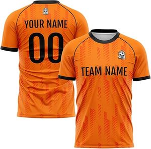 Uniforme de football unisexe personnalisable de haute qualité ensemble respirant col en v adulte Style optimal vêtements d'été Service OEM 100% Polyester - Product Image 5