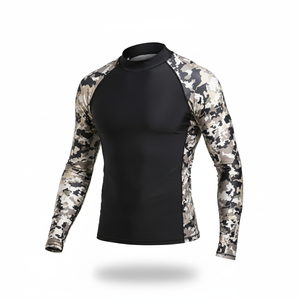 Rash Guard à manches longues à la mode Rash Guards personnalisés BJJ MMA Jiu-Jitsu Rash Guard à manches courtes sur mesure pour hommes - Product Image 1